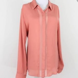 Robert Rodriguez peach blouse